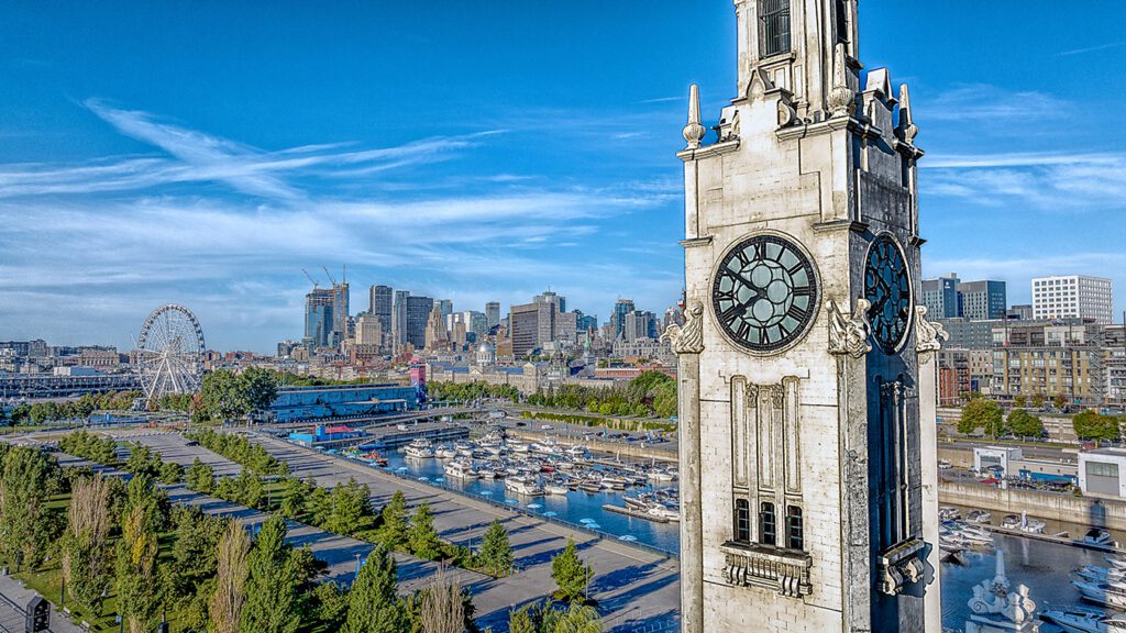 Clock tower and Montreal